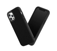 RHINOSHIELD Coque Compatible avec [iPhone 12/12 Pro] | SolidSuit-Coque Fine avec Technologie d'absorption des Chocs et Finition Premium Mate, Contour objectif photo interchangeable - Fibre de Carbone