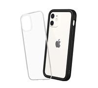 RhinoShield Coque Compatible avec [iPhone 12 Mini] | Mod NX - Protection Fine Personnalisable avec Technologie Absorption des Chocs [sans BPA] - Noir