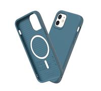 RhinoShield Coque Compatible avec [iPhone 12 Mini] | SolidSuit Compatible avec Magsafe - Coque Fine avec Technologie d'absorption des Chocs et Finition Premium Mate - Océan Bleu