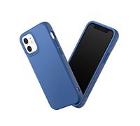 RHINOSHIELD coque compatible avec [iPhone 12 Mini] | SolidSuit - coque fine avec technologie d'absorption des chocs et finition premium mate - Bleu Cobalt