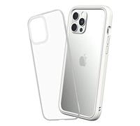 RhinoShield Coque Compatible avec [iPhone 12 Pro Max] | Mod NX - Protection Fine Personnalisable avec Technologie Absorption des Chocs [sans BPA] - Blanc