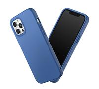 RHINOSHIELD Coque Compatible avec [iPhone 12 Pro Max] | SolidSuit-Coque Fine avec Technologie d'absorption des Chocs et Finition Premium Mate, Contour Objectif Photo Interchangeable - Bleu Cobalt