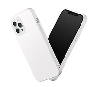 RhinoShield Coque Compatible avec [iPhone 12 Pro Max] | SolidSuit-Coque Fine avec Technologie d'absorption des Chocs et Finition Premium Mate, Contour Objectif Photo Interchangeable - Blanc Classic