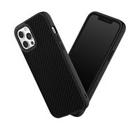 RHINOSHIELD Coque Compatible avec [iPhone 12 Pro Max] | SolidSuit-Coque Fine avec Technologie d'absorption des Chocs et Finition Premium Mate, Contour objectif photo interchangeable - Fibre de Carbone