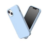 RhinoShield Coque Compatible avec [iPhone 13/14] | SolidSuit - Coque Fine avec Technologie d'absorption des Chocs et Finition Premium Matte - Bleu Glacier