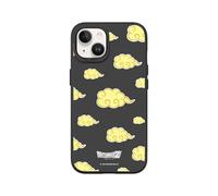 RhinoShield Coque Compatible avec [iPhone 13/14] | SolidSuit - Coque Fine avec Technologie d'absorption des Chocs et Finition Premium Mate - Noir [Dragon Ball Z/Kinto'un Pattern]