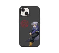 RhinoShield Coque Compatible avec [iPhone 13/14] | SolidSuit - Coque Fine avec Technologie d'absorption des Chocs et Finition Premium Mate - Noir [Dragon Ball Z/Future Trunks]