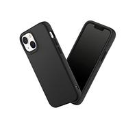 RHINOSHIELD Coque Compatible avec [iPhone 13 Mini] | SolidSuit - Coque Fine avec Technologie d'absorption des Chocs et Finition Premium Mate, Contour Objectif Photo Interchangeable - Noir Classic