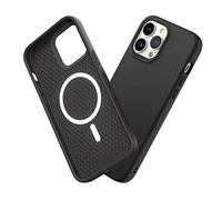 RhinoShield Coque Compatible avec [iPhone 13 Pro Max] | SolidSuit Compatible avec Magsafe - Coque Fine avec Technologie d'absorption des Chocs et Finition Premium Matte - Noir Classic
