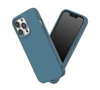 RhinoShield Coque Compatible avec [iPhone 13 Pro Max] | SolidSuit - Coque Fine avec Technologie d'absorption des Chocs et Finition Premium Matte - Océan Bleu