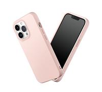 RhinoShield Coque Compatible avec [iPhone 13 Pro] | SolidSuit - Coque Fine avec Technologie d'absorption des Chocs et Finition Premium Mate, Contour Objectif Photo Interchangeable - Rose Poudré
