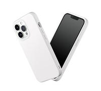 RhinoShield Coque Compatible avec [iPhone 13 Pro] | SolidSuit - Coque Fine avec Technologie d'absorption des Chocs et Finition Premium Mate, Contour Objectif Photo Interchangeable - Blanc Classic