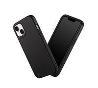 RhinoShield Coque Compatible avec [iPhone 14/13] | SolidSuit - Coque Fine avec Technologie d'absorption des Chocs et Finition Premium Matte - Noir Classic