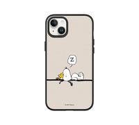 RhinoShield Coque Compatible avec [iPhone 14 Plus] | SolidSuit Compatible avec Magsafe - Coque Fine avec Technologie d'absorption des Chocs - Noir [Snoopy/Snoopy Fait Une Sieste]