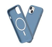 RhinoShield Coque Compatible avec [iPhone 14 Plus] | SolidSuit Compatible avec Magsafe - Coque Fine avec Technologie d'absorption des Chocs et Finition Premium Mate - Bleu marée