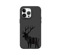 RhinoShield Coque Compatible avec [iPhone 14 Pro Max] | SolidSuit Compatible avec Magsafe - Coque Fine avec Technologie d'absorption des Chocs et Finition Premium Mate - Noir [The Winter Buck]