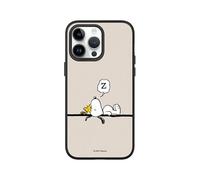 RhinoShield Coque Compatible avec [iPhone 14 Pro Max] | SolidSuit - Coque Fine avec Technologie d'absorption des Chocs et Finition Premium Mate - Noir [Snoopy/Snoopy Fait Une Sieste]