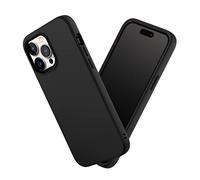RhinoShield Coque Compatible avec [iPhone 14 Pro Max] | SolidSuit - Coque Fine avec Technologie d'absorption des Chocs et Finition Premium Matte - Noir Classic