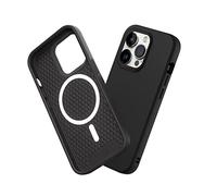 RhinoShield Coque SolidSuit pour iPhone 14 Pro – Compatible MagSafe, Absorption chocs, Noir fini mat