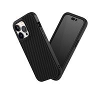 RhinoShield Coque Compatible avec [iPhone 14 Pro] | SolidSuit - Coque Fine avec Technologie d'absorption des Chocs et Finition Premium Matte - Fibre de Carbone
