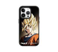 RhinoShield Coque Compatible avec [iPhone 14 Pro] | SolidSuit - Coque Fine avec Technologie d'absorption des Chocs et Finition Premium Mate - Noir [Dragon Ball Z/Goku - Super Saiyan - Dark Edition]