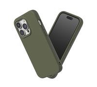 RhinoShield Coque Compatible avec [iPhone 14 Pro] | SolidSuit - Coque Fine avec Technologie d'absorption des Chocs et Finition Premium Matte - Vert algue