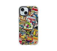 RhinoShield Coque Compatible avec [iPhone 15] |Coque Clear, Anti-jaunissement, Haute Transparence, Anti-Choc dépassant Les Normes Militaires de Protection - [Marvel/Couverture Marvel Comics]