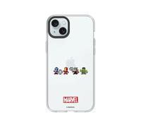 RhinoShield Coque Compatible avec [iPhone 15 Plus] |Coque Clear, Anti-jaunissement, Anti-Choc dépassant Les Normes Militaires de Protection - [Marvel/Super-héros Marvel Version 8-Bit]