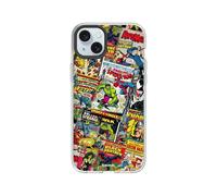 RhinoShield Coque Compatible avec [iPhone 15 Plus] |Coque Clear, Anti-jaunissement, Haute Transparence, Anti-Choc dépassant Les Normes Militaires de Protection - [Marvel/Couverture Marvel Comics]