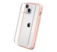 RhinoShield Coque Compatible avec [iPhone 15 Plus] Mod NX - Protection Fine Personnalisable avec Technologie d'absorption des Chocs [sans BPA] - Rose Poudré