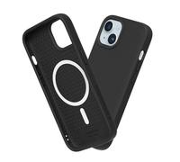 RhinoShield Coque Compatible avec [iPhone 15 Plus] | SolidSuit Compatible avec Magsafe - Coque Fine avec Technologie d'absorption des Chocs et Finition Premium Mate - Noir