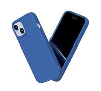 RhinoShield Coque Compatible avec [iPhone 15 Plus] | SolidSuit - Coque Fine avec Technologie d'absorption des Chocs et Finition Premium Mate - Bleu Cobalt