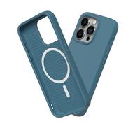 RhinoShield Coque Compatible avec [iPhone 15 Pro Max] | SolidSuit Compatible avec Magsafe - Coque Fine avec Technologie d'absorption des Chocs et Finition Premium Mate - Océan Bleu
