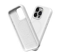 RhinoShield Coque Compatible avec [iPhone 15 Pro] | SolidSuit Compatible avec Magsafe - Coque Fine avec Technologie d'absorption des Chocs et Finition Premium Mate - Blanc
