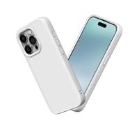 RhinoShield Coque Compatible avec [iPhone 15 Pro] | SolidSuit - Coque Fine avec Technologie d'absorption des Chocs et Finition Premium Mate - Blanc