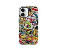 RhinoShield Coque Compatible avec [iPhone 16] |Coque Clear, Anti-jaunissement, Haute Transparence, Anti-Choc dépassant Les Normes Militaires de Protection - [Marvel/Couverture Marvel Comics]