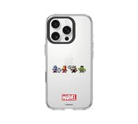 RhinoShield Coque Compatible avec [iPhone 16 Pro] |Coque Clear, Anti-jaunissement, Anti-Choc dépassant Les Normes Militaires de Protection - [Marvel/Super-héros Marvel Version 8-Bit]