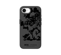 RhinoShield Coque Compatible avec [iPhone 16e] | SolidSuit - Coque Fine avec Technologie d'absorption des Chocs et Finition Premium Mate - Noir [One Piece/Gear 4th Snakeman B&W]