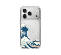 RhinoShield Coque Compatible avec [iPhone 17 Pro] |Coque Clear, Anti-jaunissement, Haute Transparence, Anti-Choc dépassant Les Normes Militaires de Protection - [The Great Wave III]