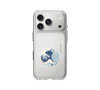 RhinoShield Coque Compatible avec [iPhone 17 Pro] |Coque Clear, Anti-jaunissement, Haute Transparence, Anti-Choc dépassant Les Normes Militaires de Protection - [Surge]