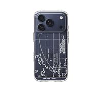 RhinoShield Coque Compatible avec [iPhone 17 Pro] |Coque Clear, Anti-jaunissement, Haute Transparence, Anti-Choc dépassant Les Normes Militaires de Protection - [Launch Vehicle Ground Track (White)]