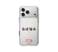 RhinoShield Coque Compatible avec [iPhone 17 Pro Max] |Coque Clear, Anti-jaunissement, Anti-Choc dépassant Les Normes Militaires de Protection - [Marvel/Super-héros Marvel Version 8-Bit]