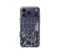 RhinoShield Coque Compatible avec [iPhone 17 Pro Max] |Coque Clear, Anti-jaunissement, Anti-Choc dépassant Les Normes Militaires de Protection - [Launch Vehicle Ground Track (White)]
