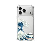 RhinoShield Coque Compatible avec [iPhone 17 Pro Max] |Coque Clear, Anti-jaunissement, Haute Transparence, Anti-Choc dépassant Les Normes Militaires de Protection - [The Great Wave III]