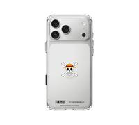 RhinoShield Coque Compatible avec [iPhone 17 Pro Max] |Coque Clear, Anti-jaunissement, Haute Transparence, Anti-Choc dépassant Les Normes Militaires de Protection - [One Piece/Luffy Skull]