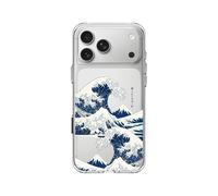 RhinoShield Coque Compatible avec [iPhone 17 Pro Max] |Coque Clear, Anti-jaunissement, Haute Transparence, Anti-Choc dépassant Les Normes Militaires de Protection - [The Great Wave I]