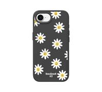 RhinoShield Coque Compatible avec [iPhone 17e / 16e] | SolidSuit Compatible avec Magsafe - Coque Fine avec Technologie d'absorption des Chocs - Noir [Knock Knock A2Z / How Your Daisy]