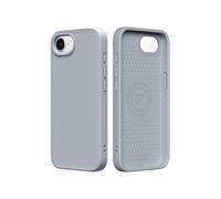 RhinoShield Coque Compatible avec [iPhone 16e] | SolidSuit - Coque Fine avec Technologie d'absorption des Chocs et Finition Premium Mate - Gris Argent