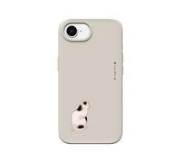 RhinoShield Coque Compatible avec [iPhone 17e / 16e] | SolidSuit - Coque Fine avec Technologie d'absorption des Chocs et Finition Premium Mate - Beige[Cats of Japan I]