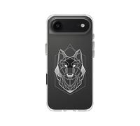 RhinoShield Coque Compatible avec [iPhone Air] |Coque Clear, Anti-jaunissement, Haute Transparence, Anti-Choc dépassant Les Normes Militaires de Protection - [Geometric Wolf Head]